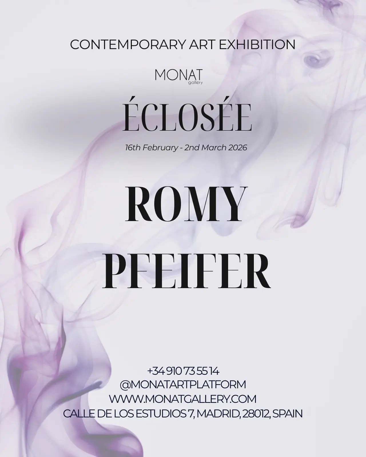 Exhibiton at MONAT GALLERY, MADRID Exhibiton at MONAT GALLERY, MADRID